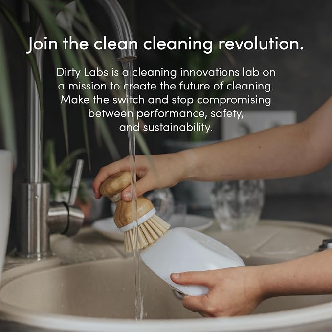 Dirty Labs | Dishwasher Detergent and Booster | Aestival Scent | 96 Loads (2 lbs) | Ultra Clean, Spot Free, Quick Wash Optimized | Hyper Concentrated
