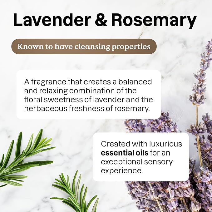 ATTITUDE Dish Soap, EWG Verified, Plant and Mineral-Based Ingredients, Vegan and Cruelty-free Household Products, Lavender and Rosemary, 67.6 Fl Oz