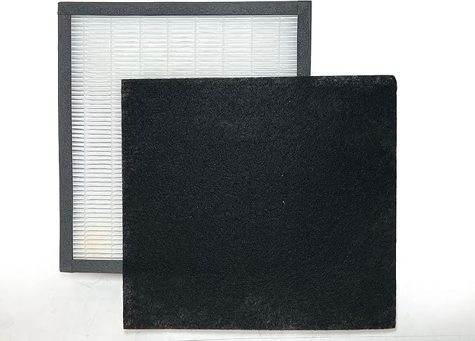 Nispira Airvantage WK01234QPC Filter Replacement For Oreck Air Purifier Air94 WK10002QPC, Plus Pet WK10052QPC True HEPA Activated Carbon 4 Sets