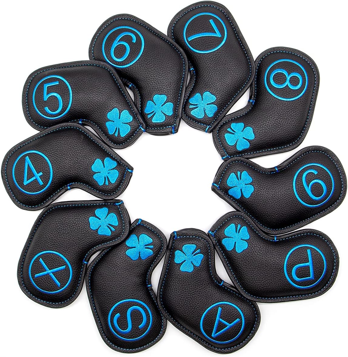 Barudan Golf Iron Club Head Covers Headcovers fits for Taylormade, Mizuno, Callaway, Etc.