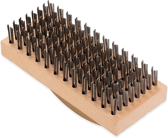 Carlisle FoodService Products 4067600 Ergonomic Steel Butcher Block Scratch Brush, 9-3/8” 1EA (Pack of 12)