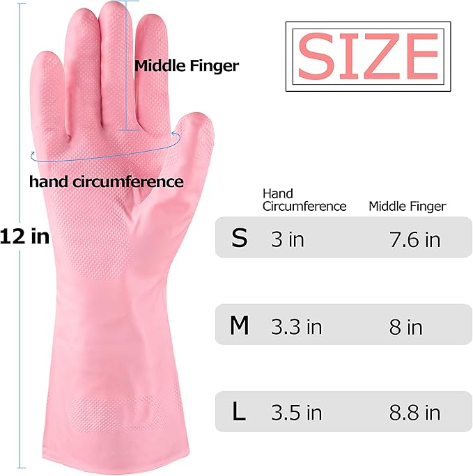 Star Gloves Cut Resistant long-lasting Latex Cleaning Gloves Reusable Kitchen Gloves durable Dishwash