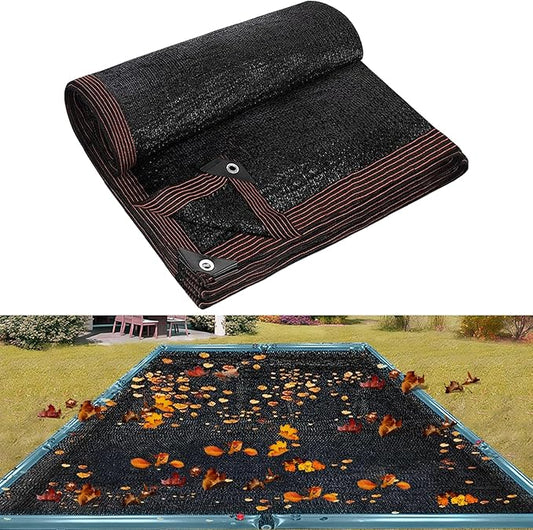 16 x 26FT Pool Leaf Net Cover- Leaf Netting for Inground and Above Ground Rectangle Swimming Pools Fine Mesh Pool Screen Cover,Winter Above Ground Pool Screen Cover, Catching Leaves, Sunshade