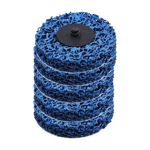 kimllier 5Pcs 3 Inch Quick Change Easy Strip Discs Stripping Wheel R Type Rust Cleaning Wheel Fit for Angle Grinders Grind Rust Strips Paint Cleans Welds