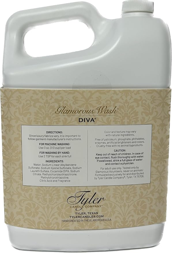 Tyler Gallon Glam Wash Laundry Detergent, Diva 128 Fl Oz (Pack of 1)