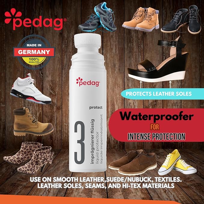 pedag Liquid Waterproofer, safe for indoor use with sponge appicator, 2.5 Ounces