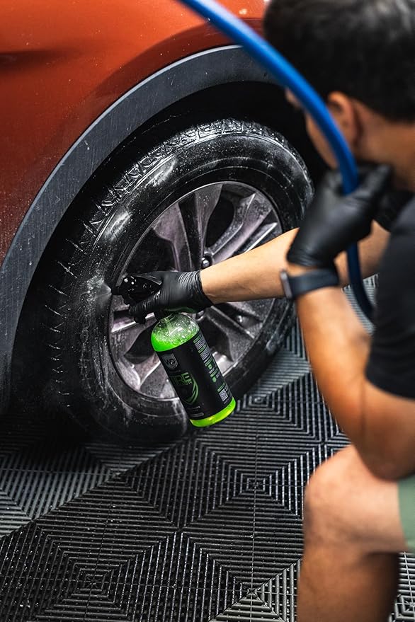 Tire Cleaner - Safely Removes Brake Dust, Dirt, and Debris from Tires, Rubber Floor Mats and Rubber Surfaces; No Sticky or Slippery Residue; Ready-To-Use Formula - 128 oz