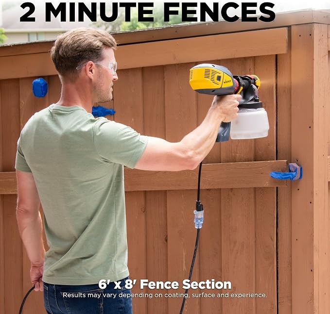 Wagner 2476838 FLEXiO 1500 Handheld HVLP Paint Sprayer, Sprays Unthinned Latex, Includes iSpray Nozzle, Complete Adjustability for All Needs, Lightweight Design