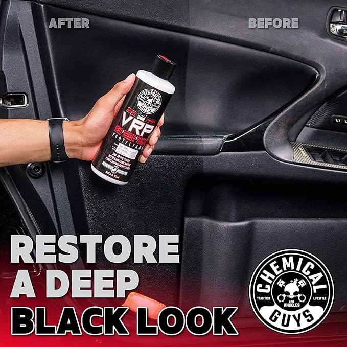 Chemical Guys VRP Vinyl, Rubber, and Plastic Dressing - Tire Dressing, Non-Greasy, Dry-to-the-Touch Shine for Tires, Trim, and More, Safe for Cars, Trucks, SUVs, RVs & More - 32 oz