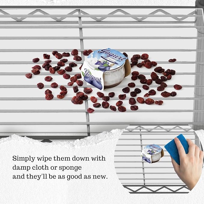 Performore Clear Waterproof Vinyl Wire Shelf Liners – 14”×36”, Non‑Adhesive Grip & Cut‑to‑Size Design – Anti‑Slip Protection for Kitchen, Pantry, Refrigerator – 5‑Pack