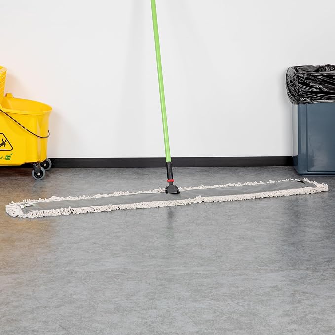 Restaurantware-MOP HEAD ONLY: Clean Tek Professional 59.84 x 5 Inch Dry Mop Head, 1 For Dusting - Frame And Handle Sold Separately, Disposable, Cotton, For Home And Office