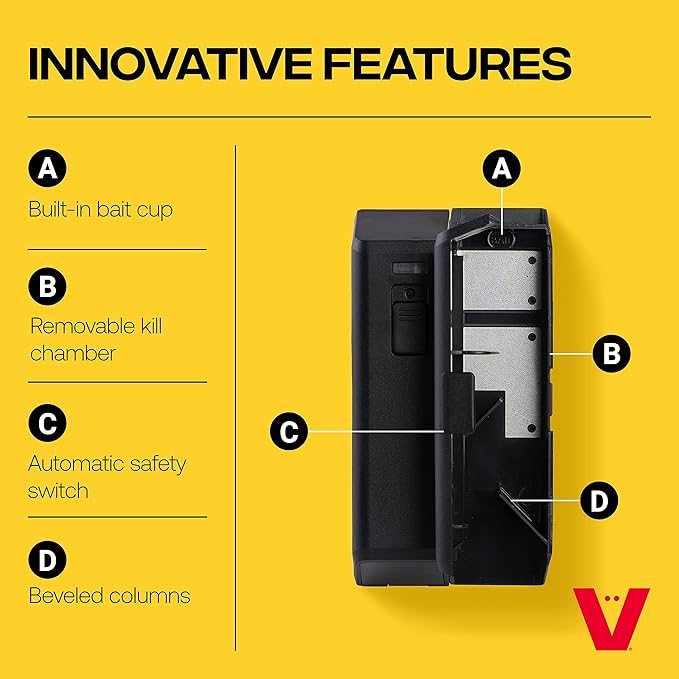 Victor M250SSR-3 Indoor Humane Electronic Mouse Trap - No Touch, No See Electric Instant Kill Mouse Trap - 3 Traps