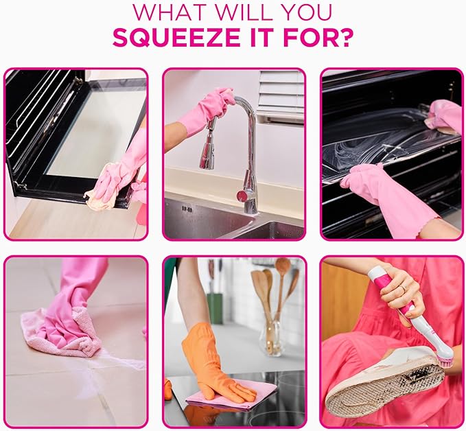 The Pink Stuff Cleaning Bundle Kit, Squeezable Cleaning Paste, Cleaning Paste, Toilet Foaming Powder, Multi Purpose Spray, Bathroom Cleaner Spray, Household Cleaning Supplies Set