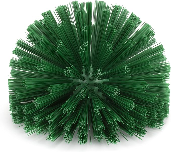 SPARTA Industrial Tank Brush Head Pipe Brush Head, Drain Brush with 3/4" Thread Hole (Handle Not Included) for Commercial Use, Plastic, 5.7 Inches, Green