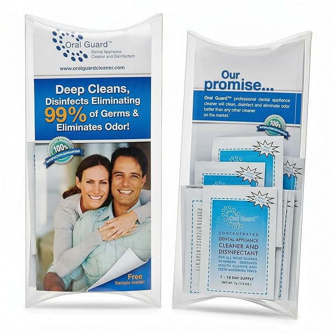 Oral Guard Dental Appliance Cleaner and Disinfectant for All Night Guards, Retainers and Dentures. 3 Month Supply