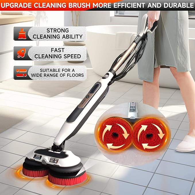 2Pack S7001 Upgraded Mop Pad Replacement Brush Heads for Shark Steam Mop S8201/S7000Series Pads | Professional Cleaning and Polishing | for Tile Floors Grout Deep Cleaning Hard Floors (Blue)