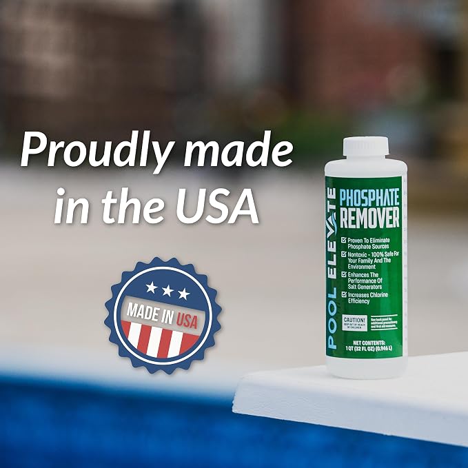 Phosphate Remover - Maintain Crystal Clear Water, Enhance Pool Water Quality for Above and Inground Pools, Safe for Your Pool and Equipment - 32 oz Pack of 2 (64 oz)