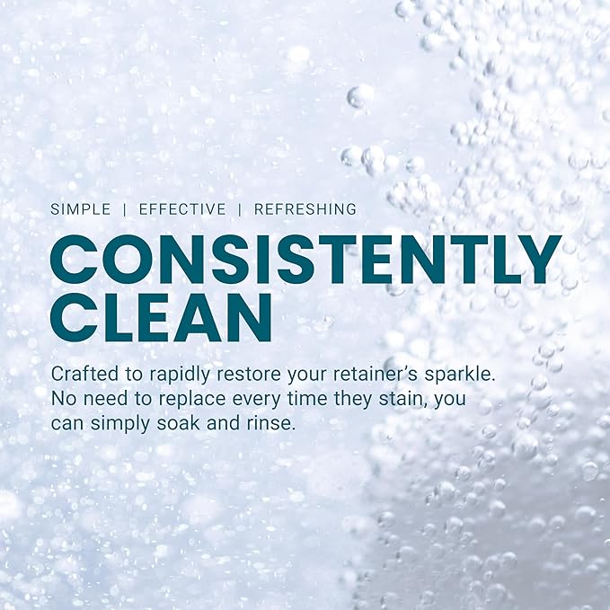 Retainer and Denture Cleansers Tablets, 8 Month Supply, Removes Bad Odors Discoloration Stains Plaque for Cleaning Invisalign Mouth Guard Night Guard and Removable Dental Appliances by M3