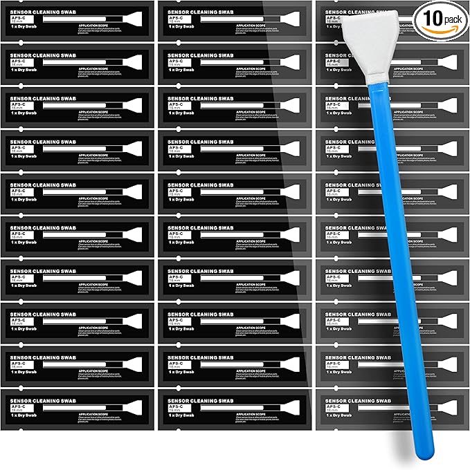 AAWipes Sensor Cleaning Swabs for APS-C Sensors of DDR DSLR or SLR Camera (10 Packs of 16 mm Sensor Cleaning Swabs) (HCS-16-10)