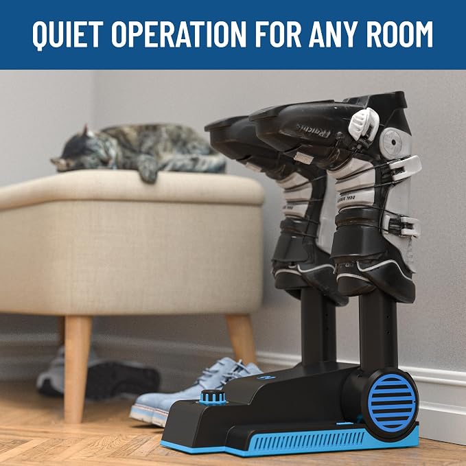 Everlasting Comfort Electric Boot Dryer for Work Boots, Silent Portable Shoe Dryer with Timer for Shoes, Boots and Cleats, Quick-Dry Glove Dryer Boot Warmer for Gloves, Helmets and Sneakers(Foldable)