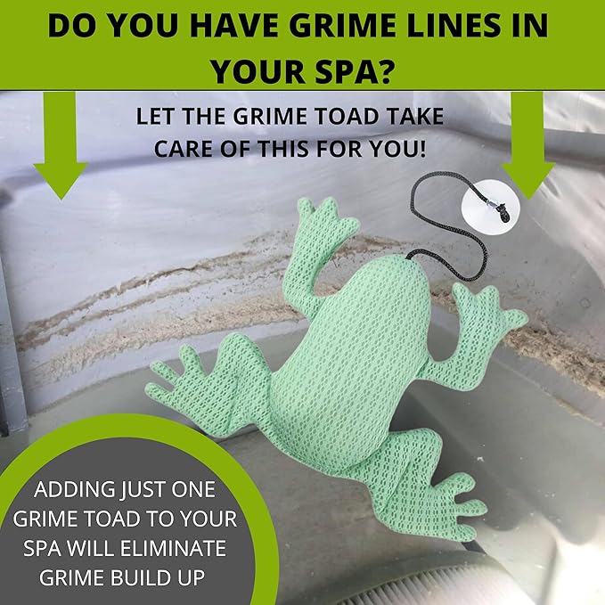 Grime Toad 2 Pack Hot Tub Scum Absorber Reusable Hot Tub Oil Scum Absorber, Hot Tub Accessories, Scum Absorber for spa hot tub Scum Balls for Hot Tub