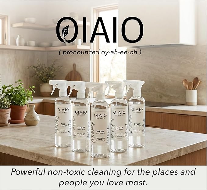 Non-Toxic Glass Cleaner - Natural Organic Ingredients that Truly Perform - 24oz - Light Coconut & Bergamot Scent