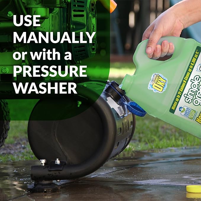 Oxy Solve House and Siding Pressure Washer Cleaner - Removes Stains from Mold & Mildew on Vinyl, Aluminum, Wood, Brick, Stucco - Concentrate 1 Gal.