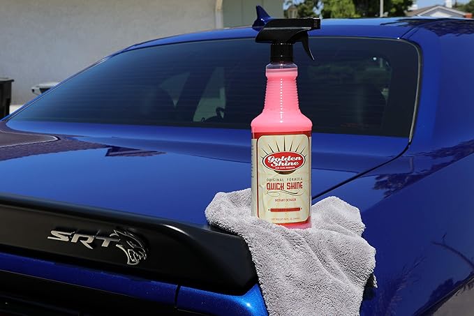 GOLDEN SHINE Quick Shine Instant Detail Spray, 32 Ounce Bottle Cleans and Shines Your Vehicle 10032