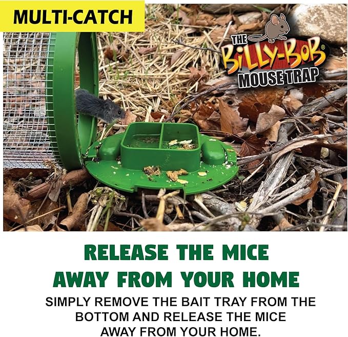 Billy Bob Humane Indoor/Outdoor Catch and Release Mouse Trap Bundle