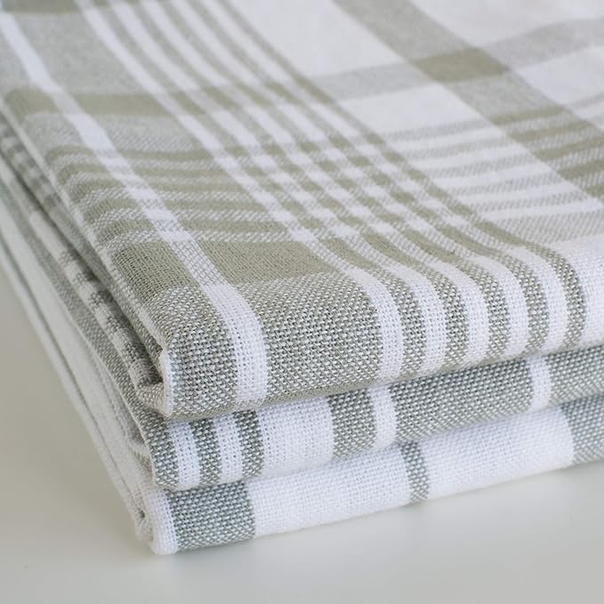 Now Designs Jumbo Pure Kitchen Towel, London Grey, Set of 3