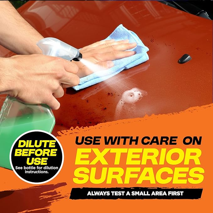 Durabasics Bug Remover for Car Exterior, 1 Gallon – Car Bug Remover Spray Helps Loosen Bug Residue & Road Grime – Exterior Cleaner for Common Surfaces Including Paint, Glass, Plastic & Trim