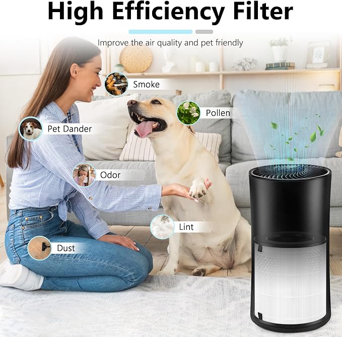 LV-H133 Replacement Filter Compatible with LEVOIT LV-H133 Air Purifier for Home Large Room, Part No. LV-H133-RF, 1 Pack