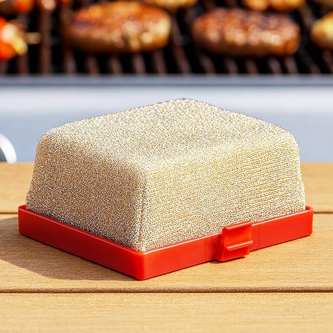 SHINESTAR Replacement Head for Our Grill Brush Bristle Free - Exclusive Aramid Fiber Non Metal Bristles BBQ Brush Refill, Heavy Duty Cleaning Pad for Outdoor Grill, Custom Fit for Our Brand Only