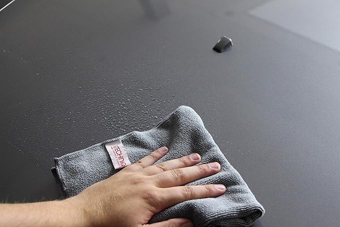 Gtechniq MF1 ZeroR Microfiber Cloth for Cars (10 Pack) | Edgeless Soft Car Cleaning Cloth with Ultra Split Fibers, Machine Washable, 300gsm, 15.75"x15.75"