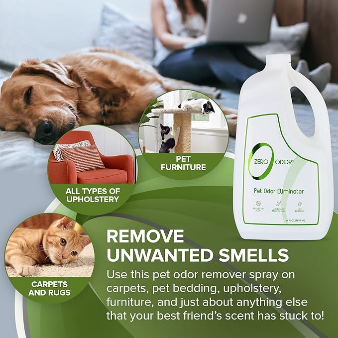Zero Odor 64 oz. Pet Odor Eliminator Air Freshener Spray Refill PT1101408