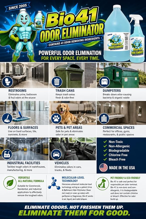 Odor Eliminator - Commercial Strength Odor Eliminator - Neutralizer - Deodorizer - Smell Remover - One Gallon