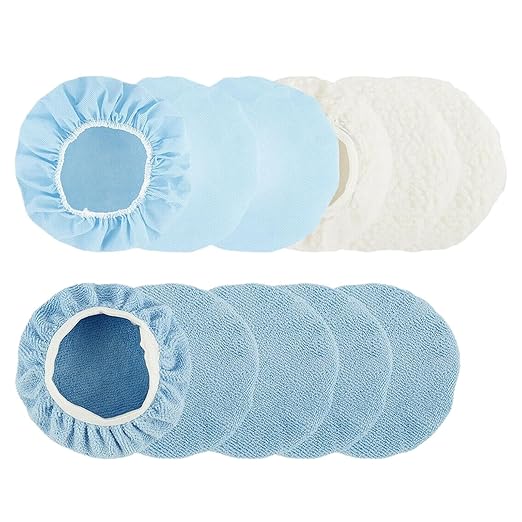 2 Set Car Wax Applicator Pads Car Polisher Pads for Waxing Coatings Polishing (2 Set (Multi))