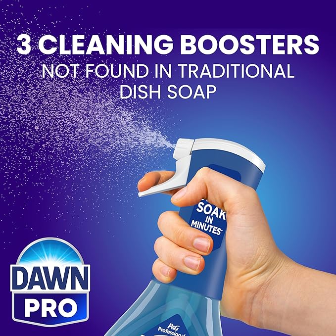 Dawn PRO Heavy Duty Powerwash, Bulk Foaming Dish Spray Refills for Cleaning Burnt-On Grease in Commercial Kitchens, 16 fl oz (Case of 6)