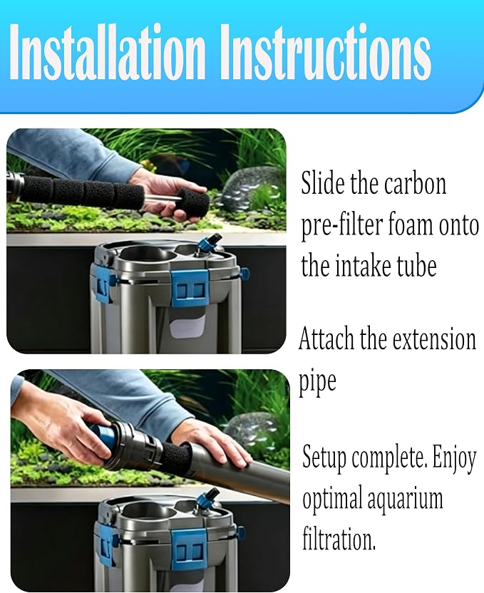 12-Pack 60 PPI Indoor Aquatics Carbon Pre-Filter Foam Part Accessory Kit, Compatible with OASE BioMaster Thermo 2 250, 350, 600 External Canister Aquarium Filters, for Freshwater & Saltwater Aquariums