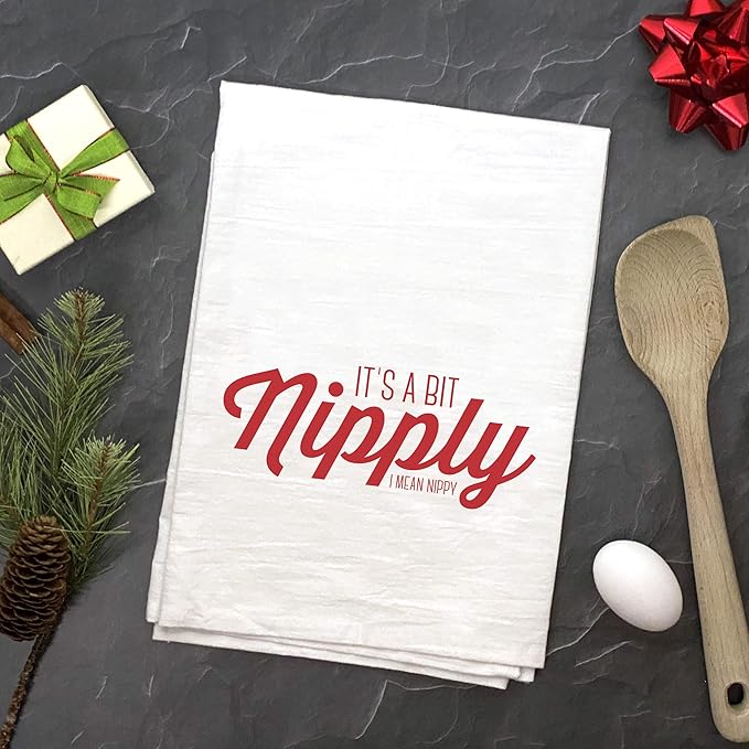 Nipply Christmas Holiday Kitchen Towel