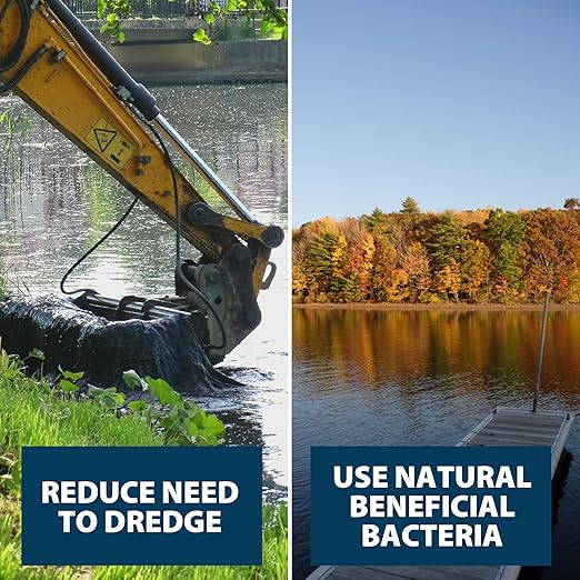 Airmax MuckAway Natural Beneficial Bacteria for Outdoor Ponds & Lakes, Muck, Sludge & Noxious Odor Solution, Easy to use Enzyme Tablets, Cleaner Beach & Shoreline, Fish, Pet & Wildlife Safe, 48 Scoops