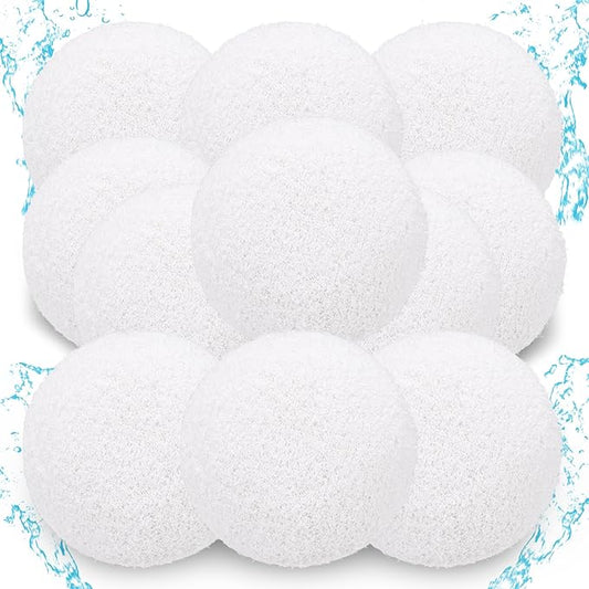 15 Pack Hot Tub Scum Absorber Ball 3 Inch Reusable Absorber Balls for Pool Spa Sponge Oil Scum Ball Keep Water Clean Floating Scum Absorber Removal Filter