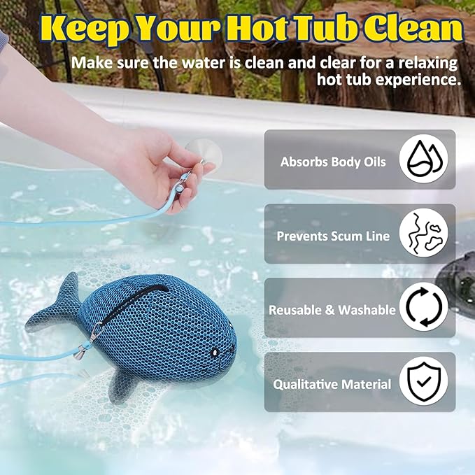 Hot Tub Scum Absorber 3 Pack Floating Scum Collector Spa Surface Waterline Cleaner Accessory Maintenance Sponge Reducing Scum Bubbles, Oil Absorbing Sponge for All Kinds of Hot Tub