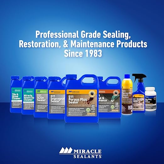 Miracle Sealants 511 Glass Tile & Shower Door Sealer Glass Surface Cleaner Spray, 16 oz