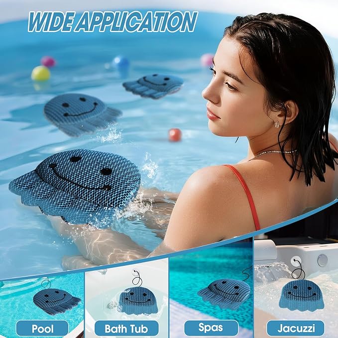 Hot Tub Scum Absorber, Hot Tub Accessories, Spa & Pool Scum Eliminating Balls,Hot Tub Scum Sponge for Hot Tub Oil Absorbing Sponge for Hot Tub Skimmer, Hot Tub Sponge Scum Remover (Octopus)