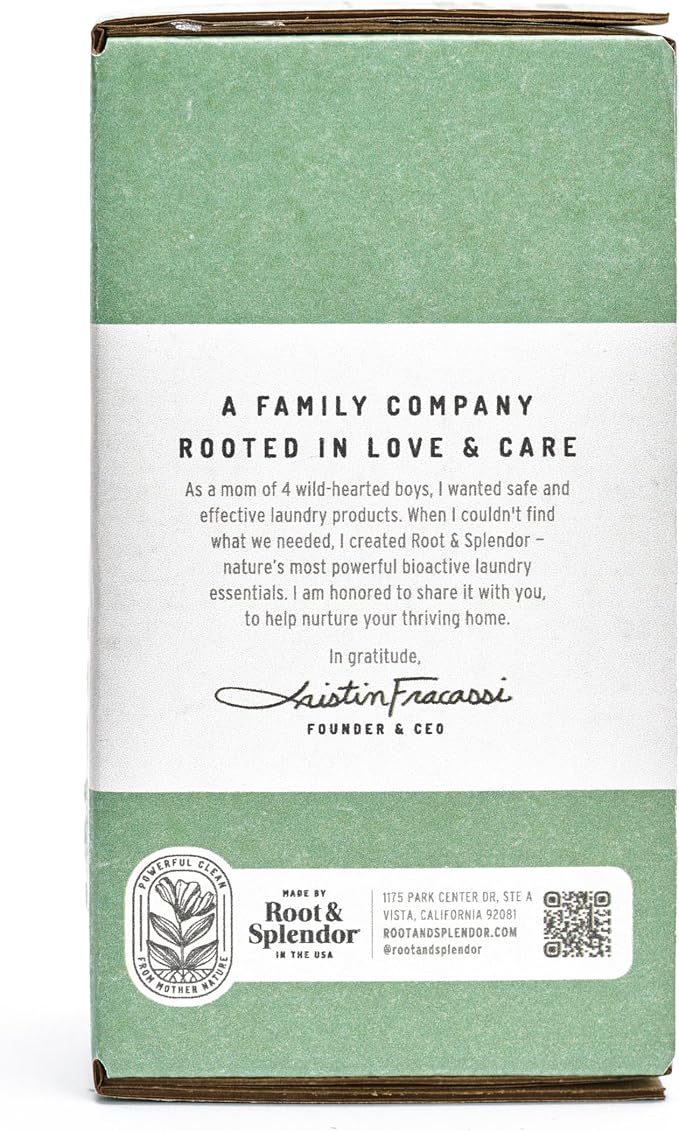 Root & Splendor Ultra Concentrated Non Toxic Laundry Detergent Liquid - Plant Based & Eco Friendly Enzymatic Laundry Soap, Humble Scent, 1 Liter, 67 Loads