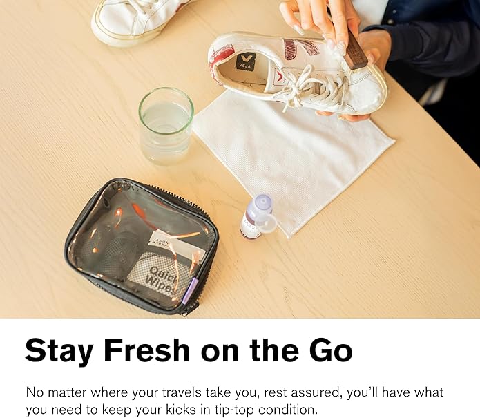 Jason Markk Shoe & Sneaker Travel and Care Kits - Ideal for Footwear, Safe on Leather, Suede, Nubuck, Cotton, Knits