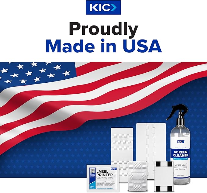 KICTeam - Cleaning Cards for Thermal Printers (25 Cards) - Presaturated with Quick Drying Solution to Clean 3in Receipt Paper Thermal Printers