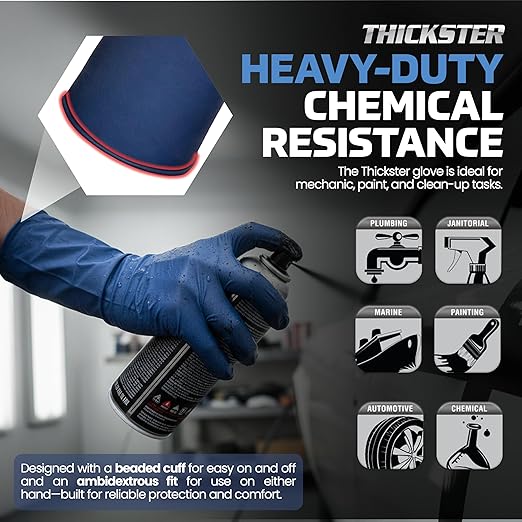 SAS Safety 6604 Thickster X-Large Textured Exam Grade Latex Gloves