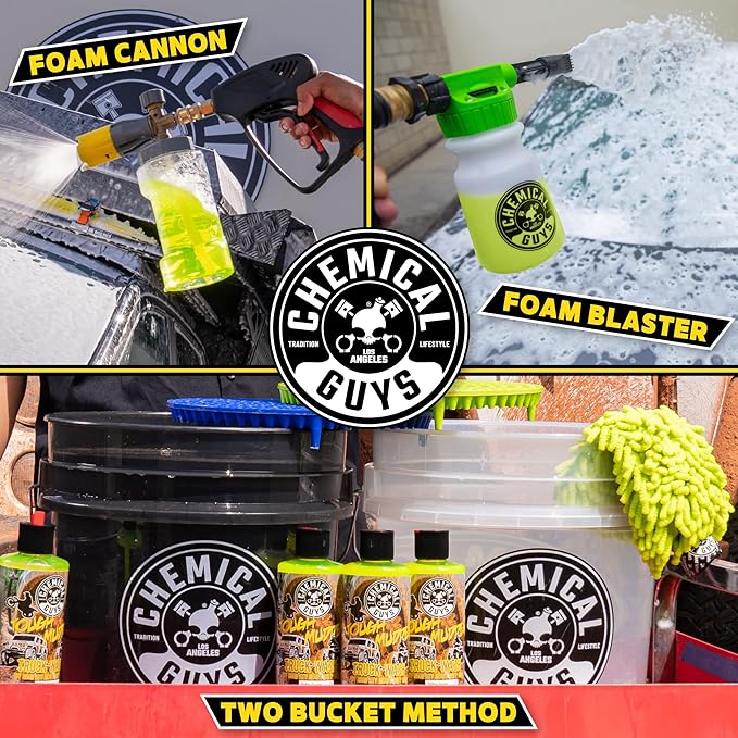 Chemical Guys CWS20216 Tough Mudder Foaming Truck, Off Road, ATV and RV Heavy Duty Wash Soap, (Works with Foam Cannons, Foam Guns or Bucket Washes), 16 fl oz, Lemon Scent